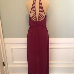 Lost April Purple Maxi Dress